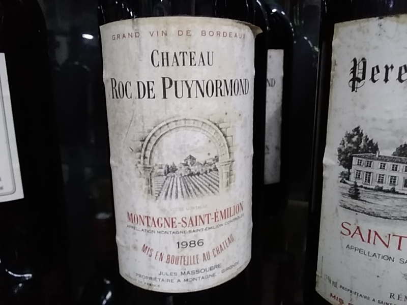 BDX CHT ROC DE PUYNORMOND MONT ST EMILION 1986