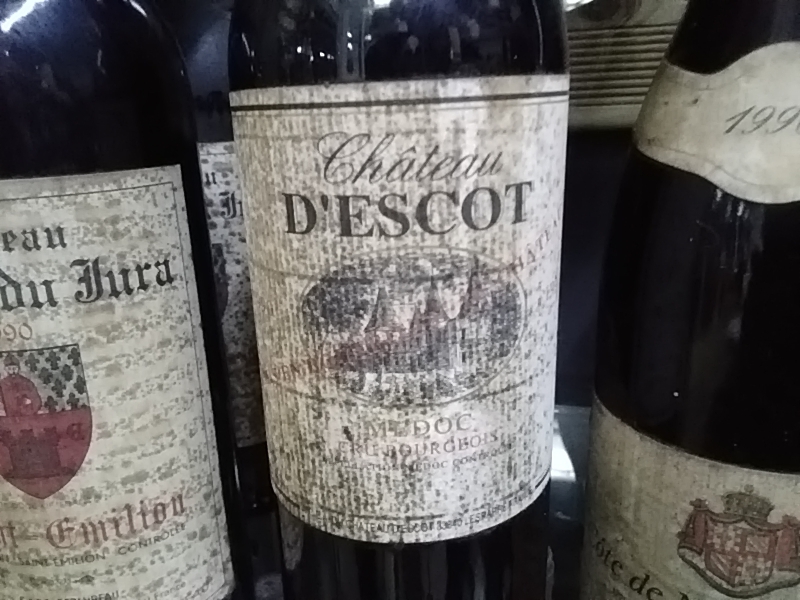 BDX CHT D’ESCOT CRU BOURGEOIS 1990