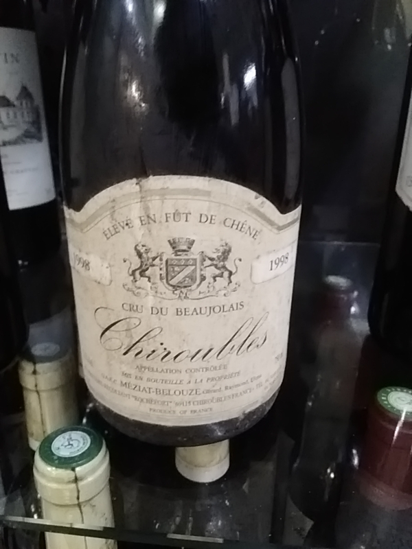 CRU BEAUJOLAIS CHIROUBLES 1998