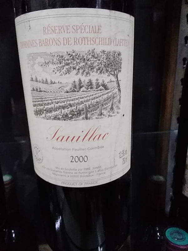 RESERVE SPECIALE DOMAINES BARON DE ROTHSCHILD LAFITE PAUILLAC 2000