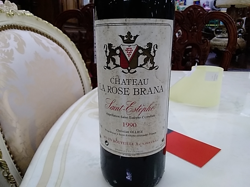 BDX CHT LA ROSE BRANA SAINT ESTEPHE 1990