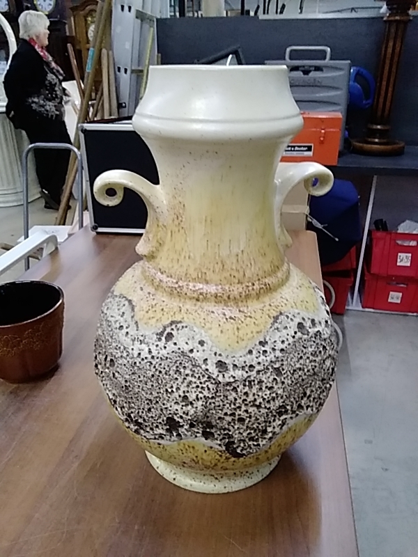 VASE VINTAGE CLAIR HT 52CM