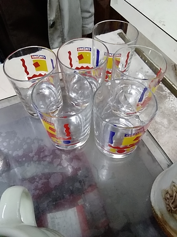 LOT DE 6 VERRES CINZANO