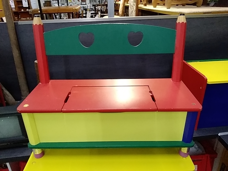 MINI BANC BOIS COULEUR CRAYONS 