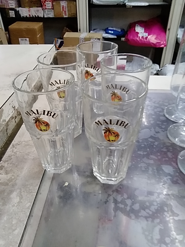 LOT DE 5 VERRES MALIBU