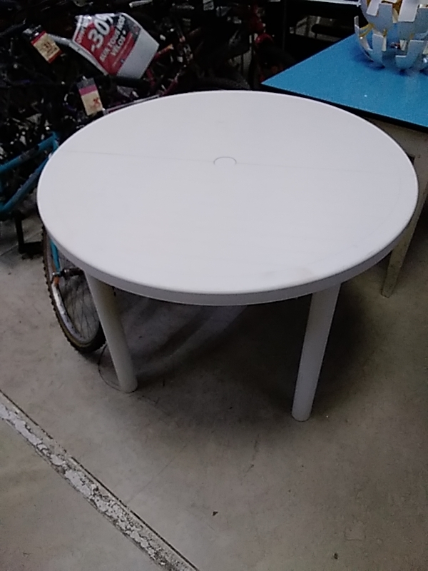 TABLE DE JARDIN PVC RONDE 