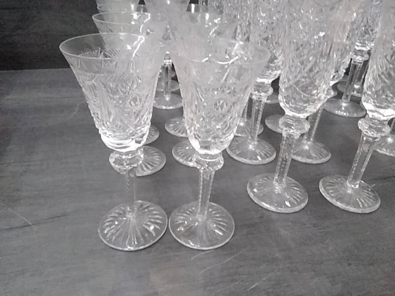 LOT DE 6 VERRES CRISTAL 