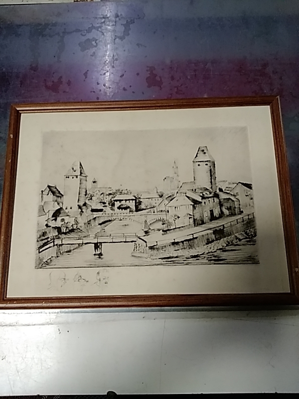 GRAVURE DE STRASBOURG 