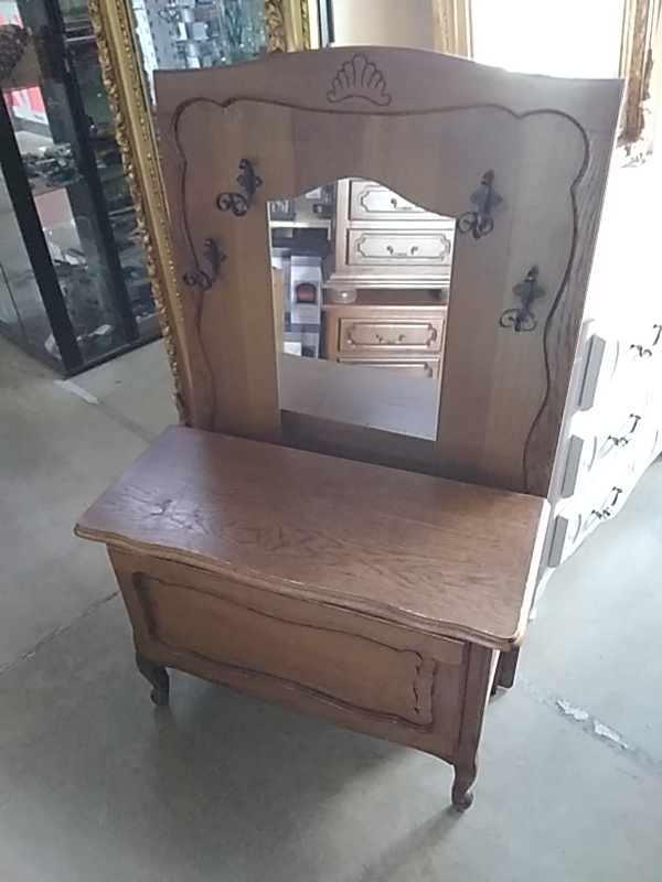 VESTIAIRE COFFRE MIROIR 
