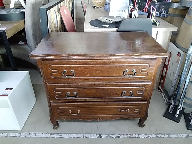 COMMODE 3 TIROIRS CHÊNE 