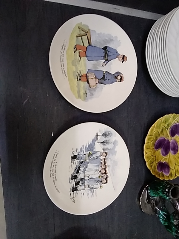 ASSIETTE ANCIENNE SARREGUEMINES 