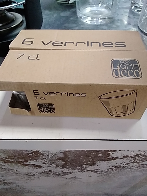 LOT DE 6 VERRINES