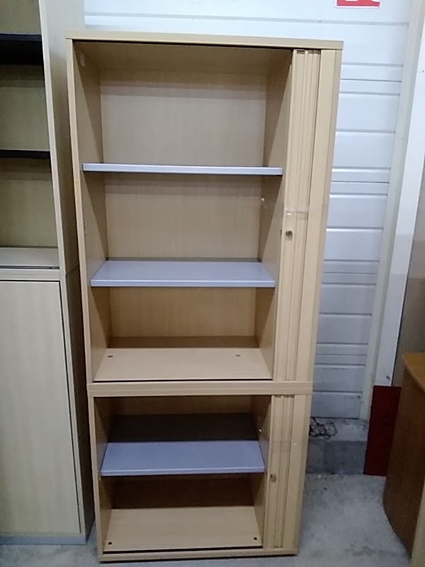 ARMOIRE 2 CORPS DE BUREAU A RIDEAU MOBILIER PROFESSIONNEL 