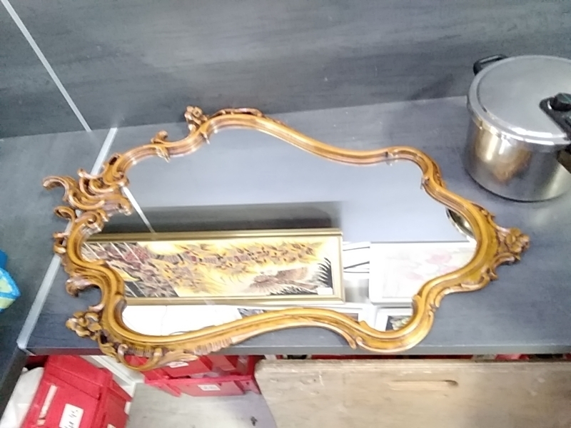 MIROIR MERISIER STYLE LOUIS XV