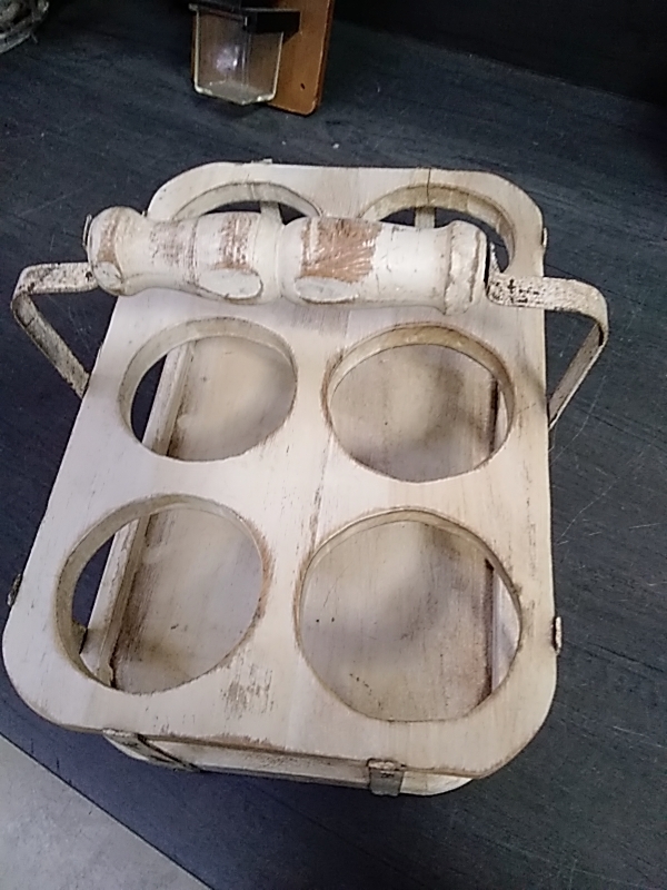 PORTE BOUTEILLES BOIS BEIGE 