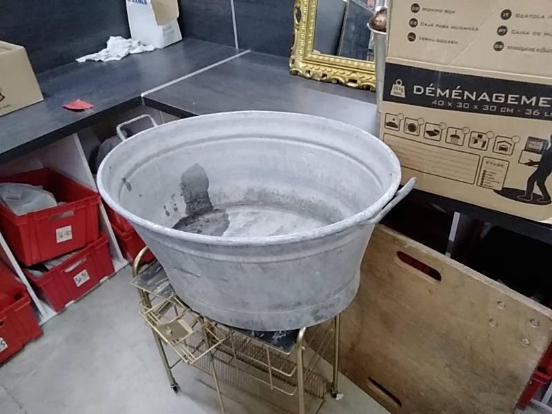 BASSINE ZINC OVALE 