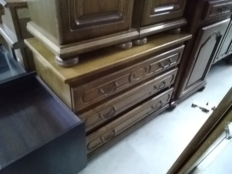 COMMODE 3 TIROIRS CHÊNE 