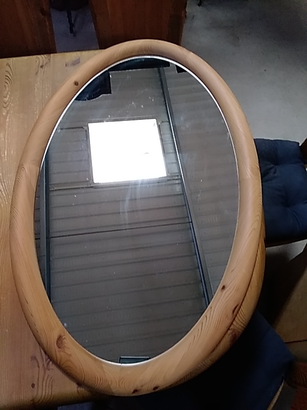 MIROIR OVALE PIN