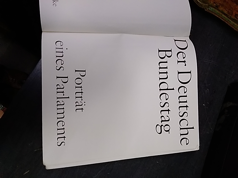 LIVRE DER DEUTSCHE BUNDESTAG