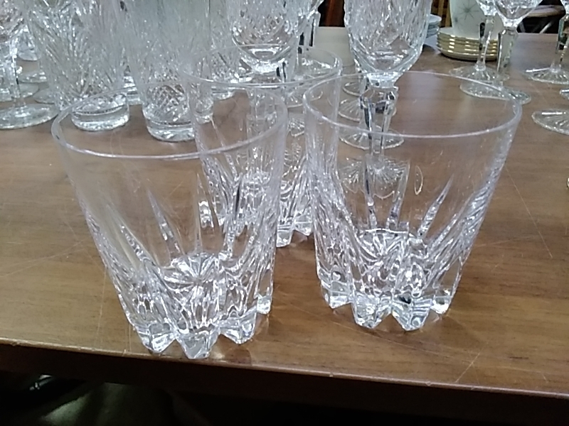 LOT DE 3 VERRES CRISTAL 