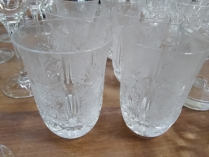 LOT DE 6 VERRES À EAU 