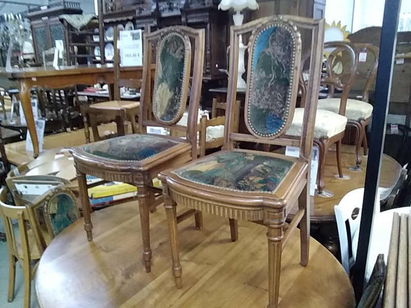 LOT DE 6 CHAISES 