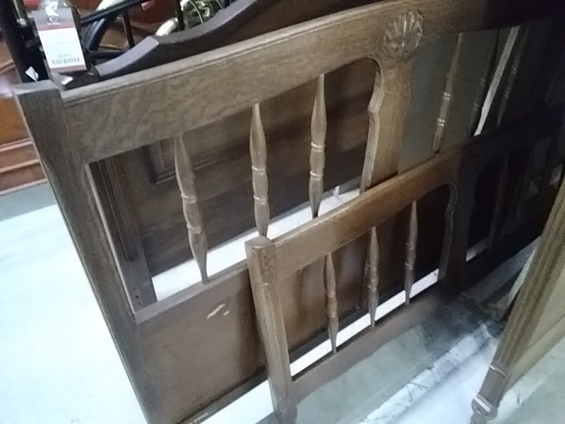 LIT ANCIEN 120CM AVEC SOMMIER 