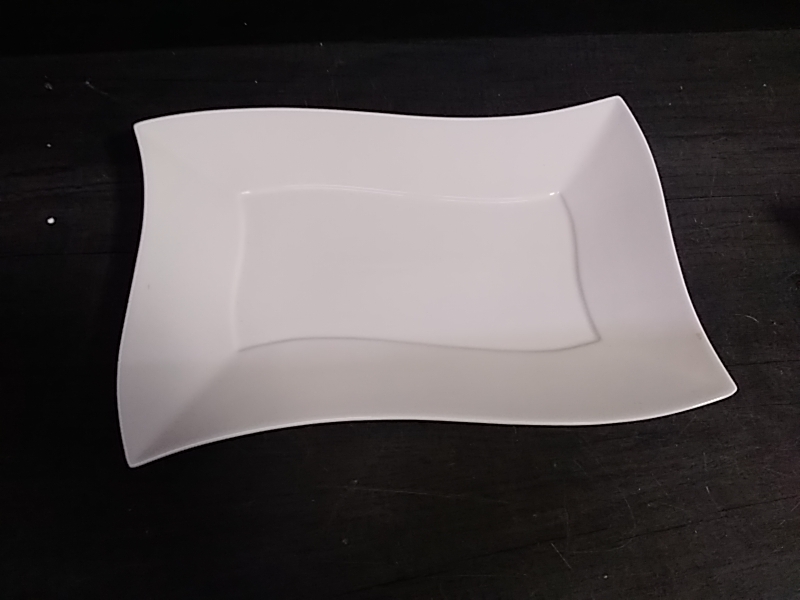 PLATEAU RECTANGULAIRE BLANC 
