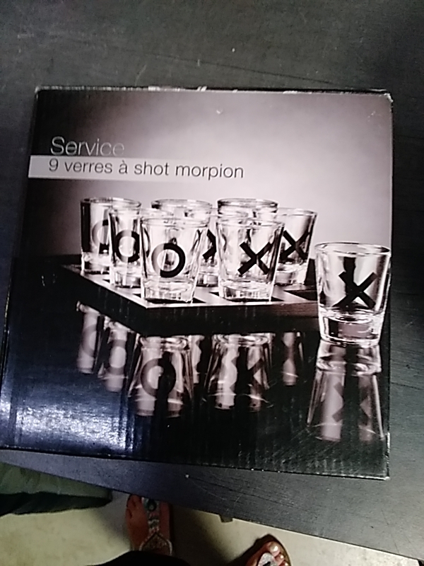 SERVICE 9 VERRES SHOT 