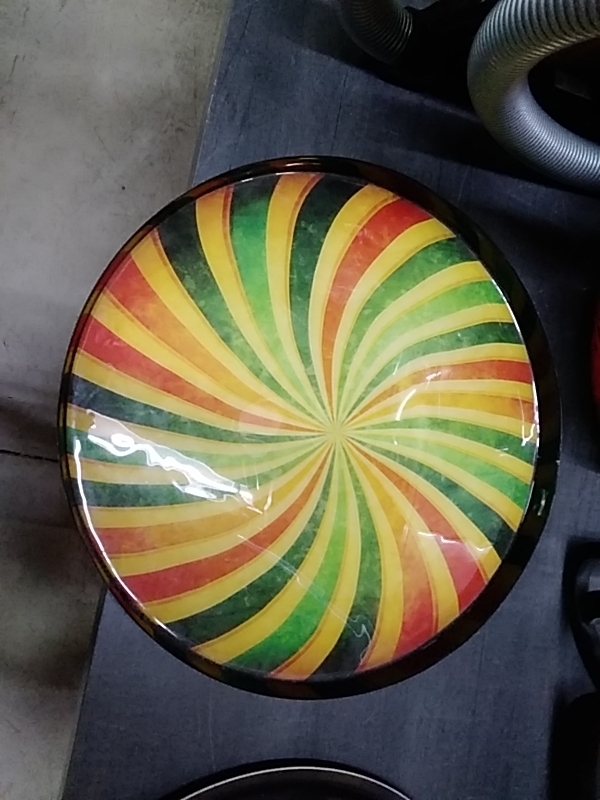 PLATEAU ROND METAL DIAMÈTRE 41CM