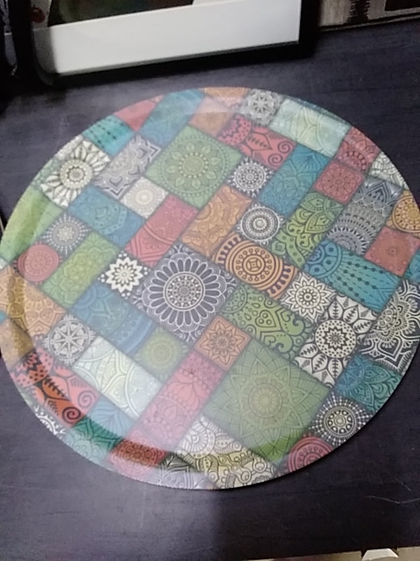 PLATEAU ROND COULEUR 