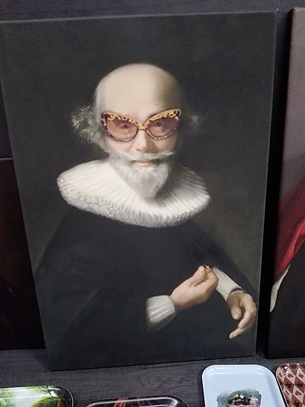 TOILE SURRÉALISTE LUNETTE 60 X 40CM