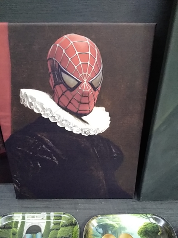 TOILE SURRÉALISTE SPIDERMAN 40 X 30CM