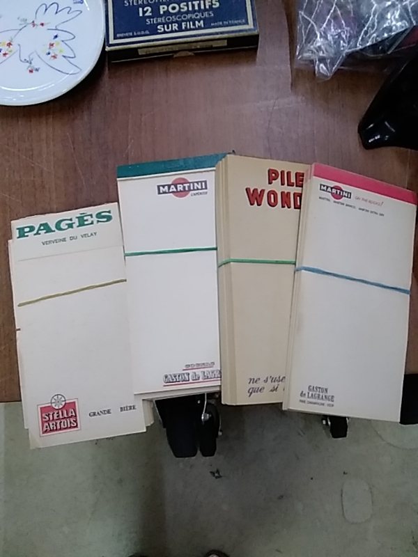 LOT DE CARNETS PUBLICITAIRES
