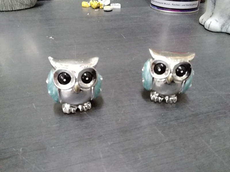 LOT DE 2 MINI HIBOUX 