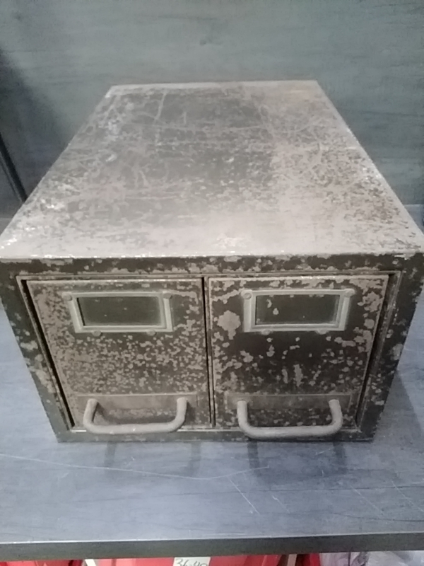 CASIER METAL ANCIEN TIROIRS 