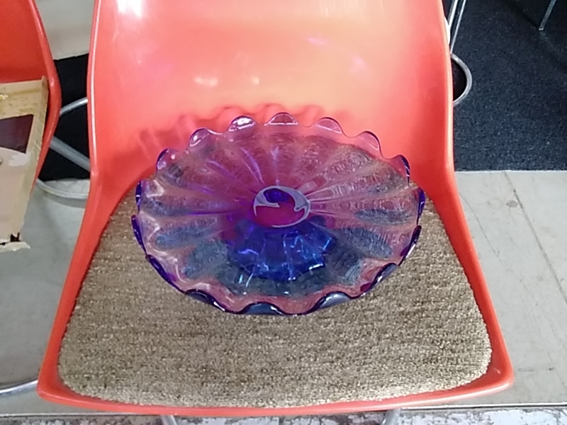 PLAT À TARTE HAUTEUR BLEU 
