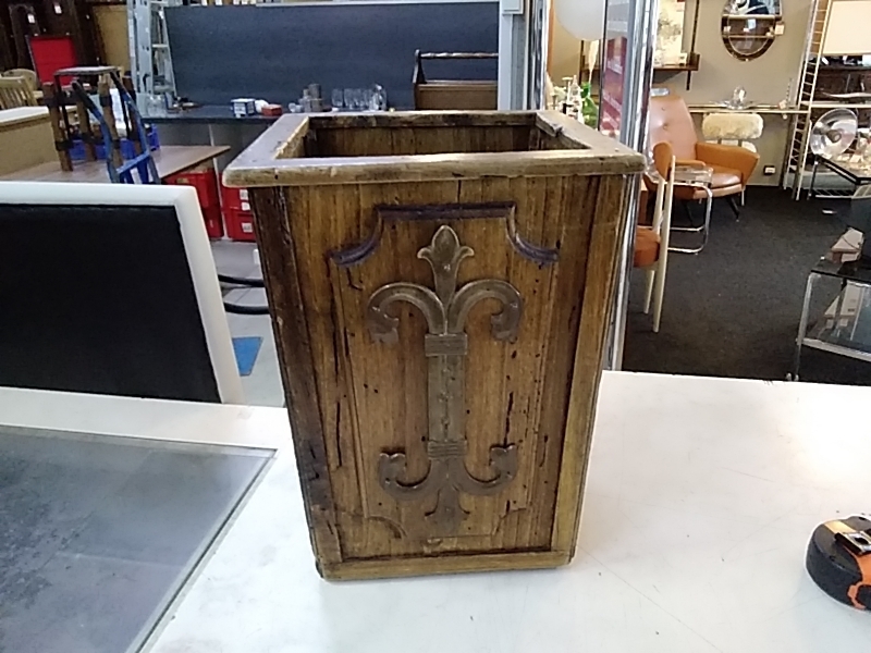 PORTE PLANTES BOIS DECO MÉTAL 