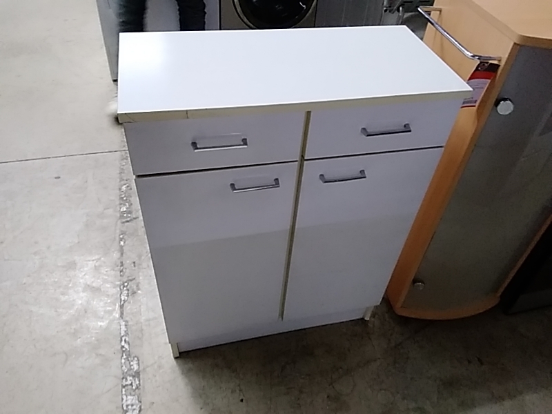 MEUBLE SDB 2PORTES 2TIROIRS BL