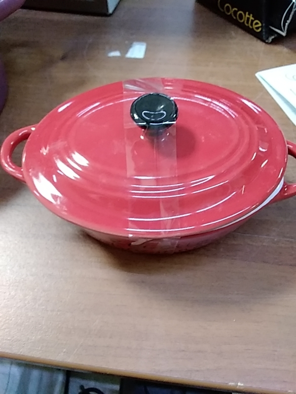 COCOTTE OVALE ROUGE PM