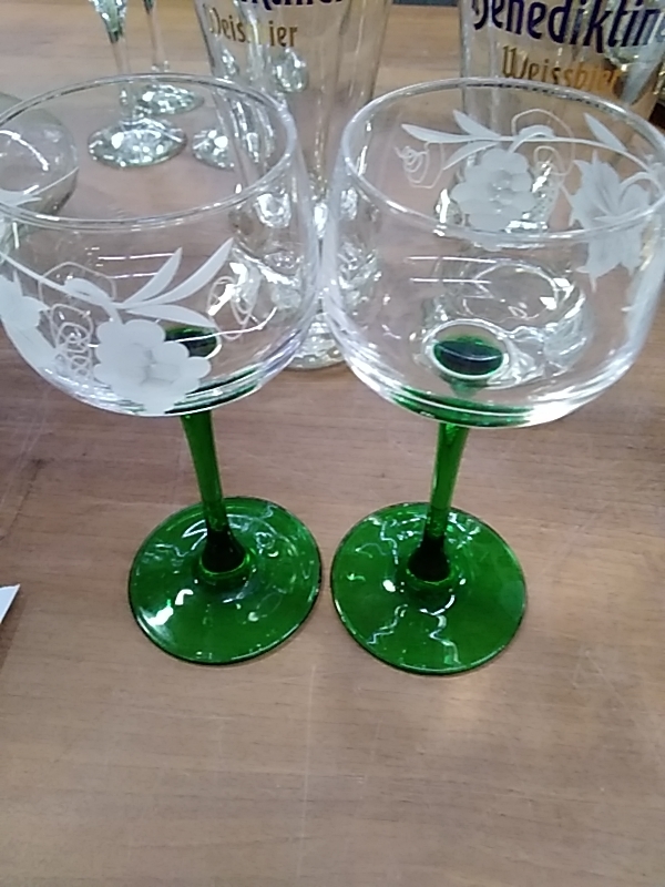 LOT DE 2 VERRES ALSACIEN 