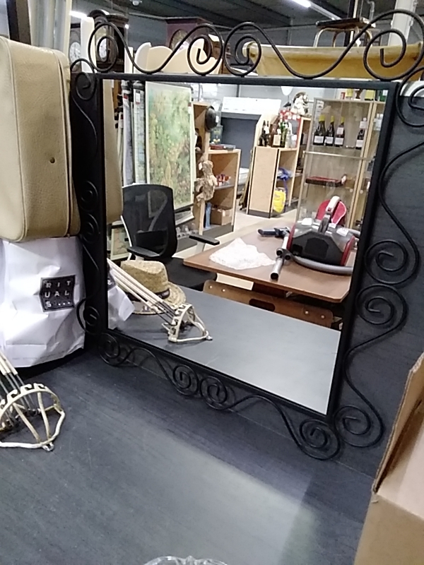 MIROIR FER FORGÉ 