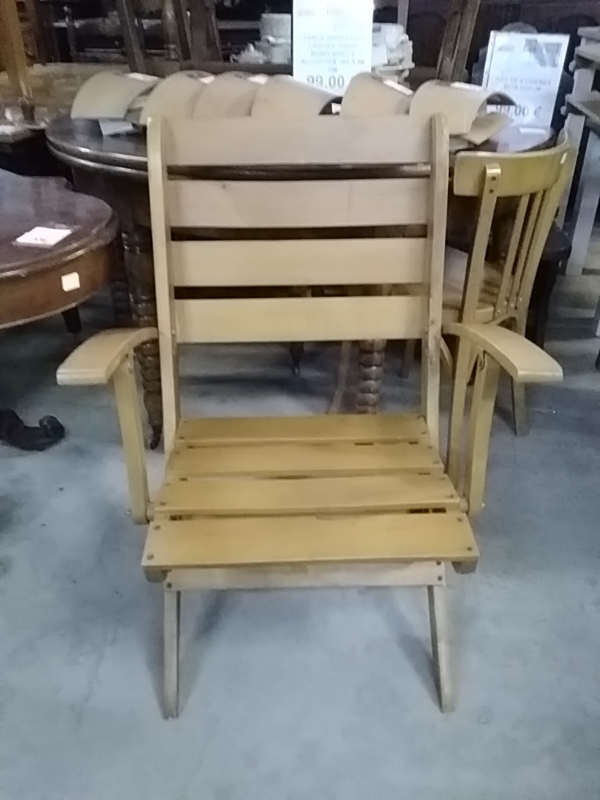 LOT DE 4 CHAISES PLIABLES BOIS 
