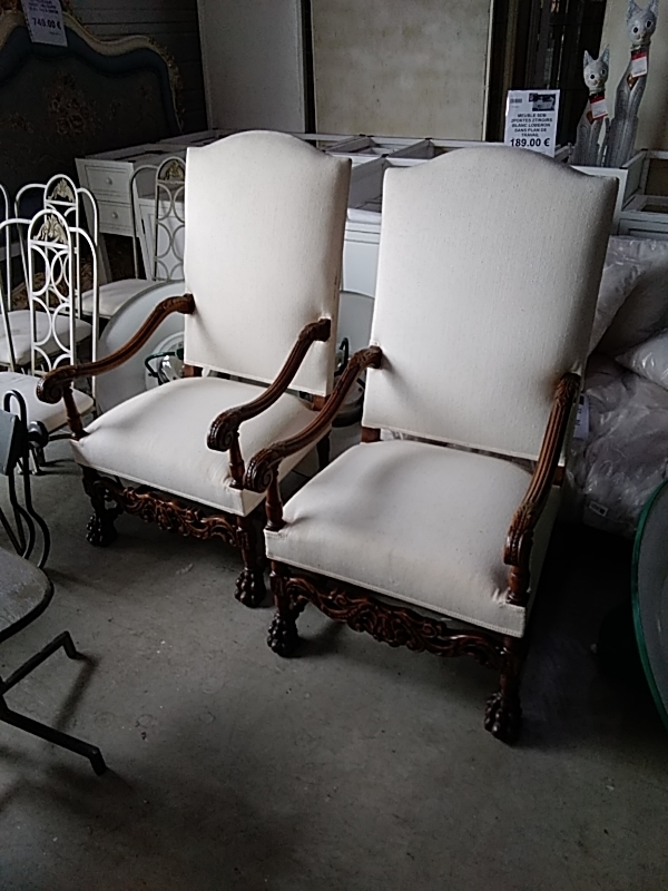 PAIRE DE FAUTEUIL LOUIS XIII DANS L’ÉTAT