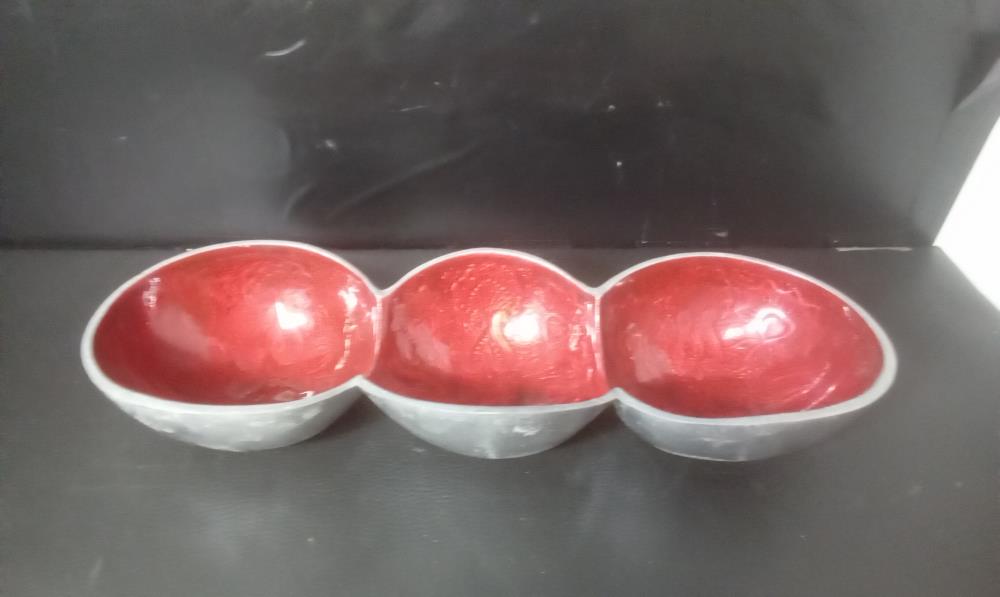SERVITEUR METAL E VERNISSE ROUGE X3