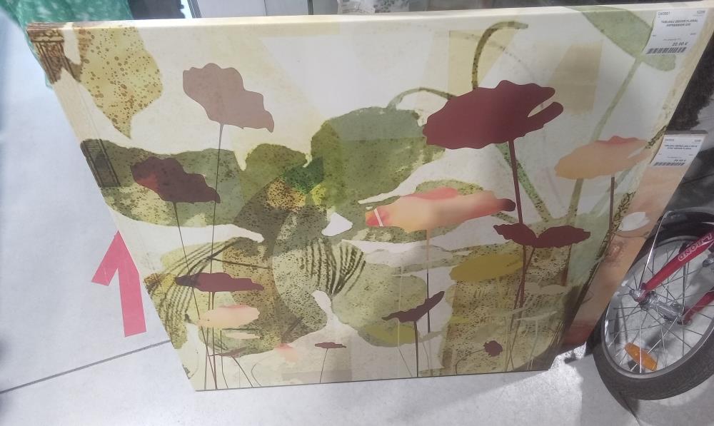 TABLEAU DECOR FLORAL IMPRESSION GM