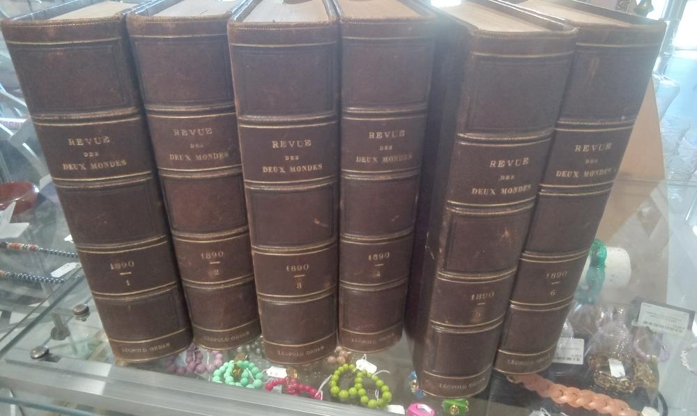 LOT DE 6 VOLUMES REVUE DES 2 MONDES LEOPOLD ORBAN 1890