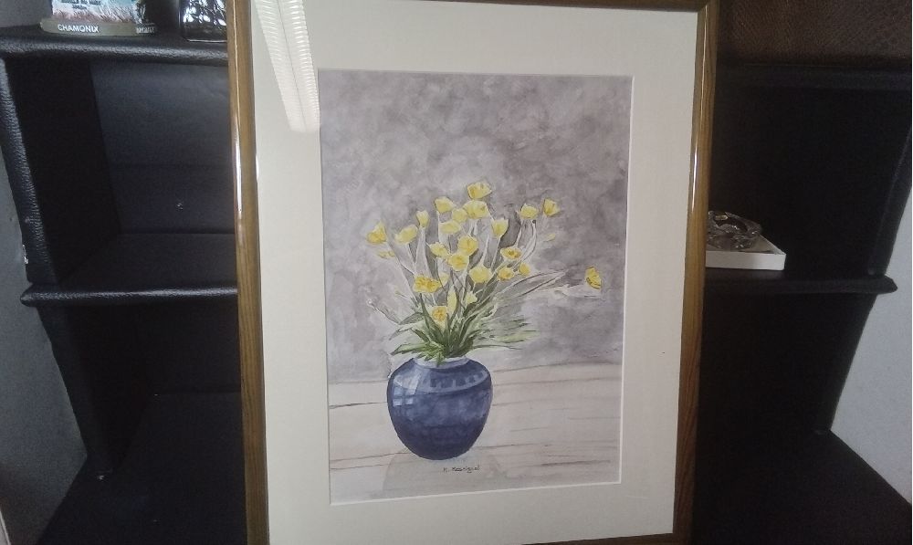 SOUS VERRE AQUARELLE BOUQUET SBG M.ROSSIGNOL