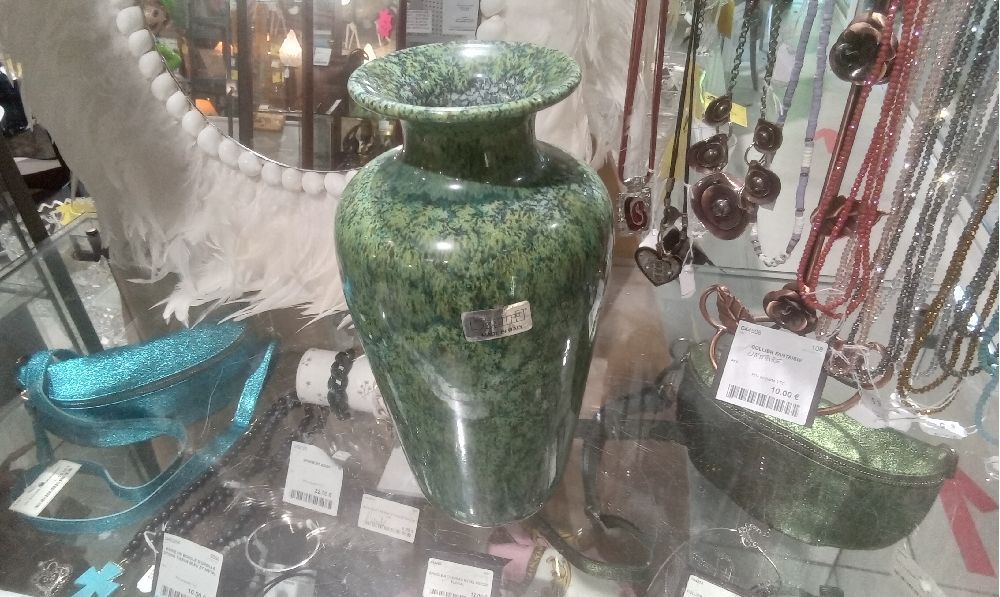 VASE CERAMIQUE VERT ITALY