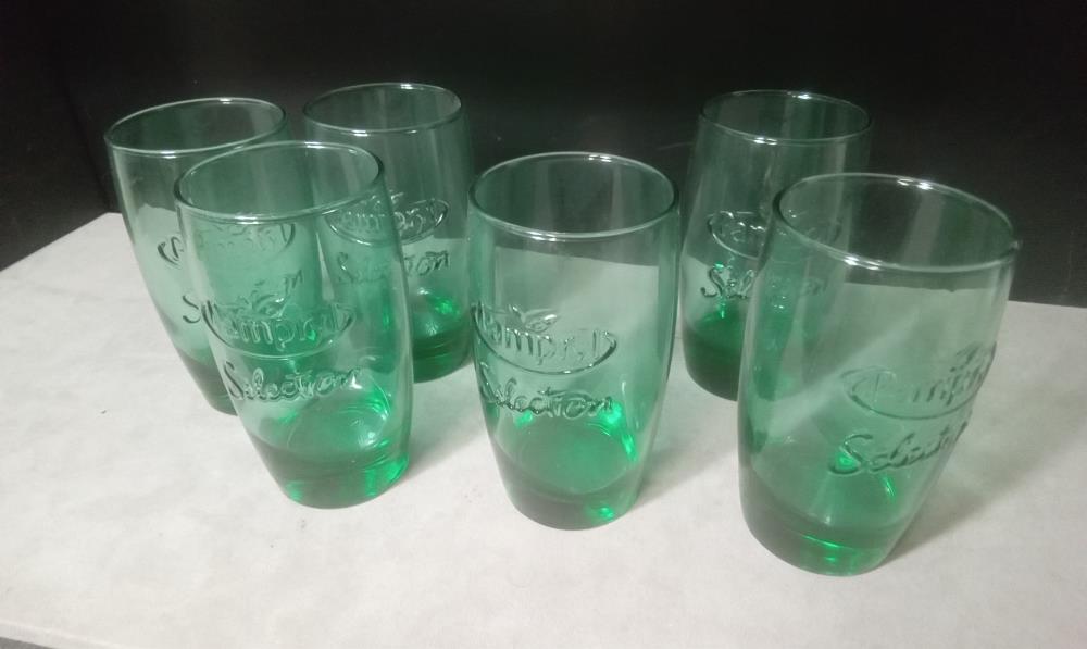 LOT DE 6 VERRES PAMPRYL